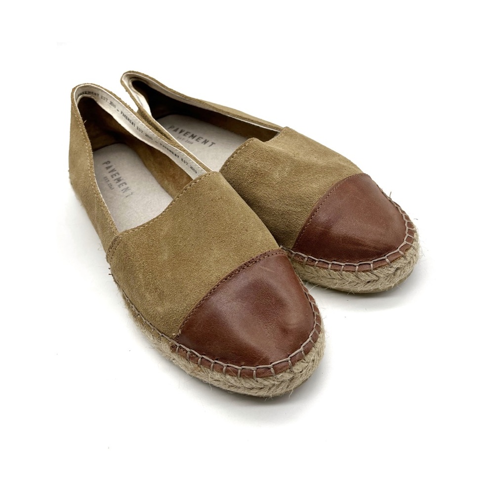 Pavement espadrilles from Spain upper leather size 37 EU 6.5 US comfort vacation
